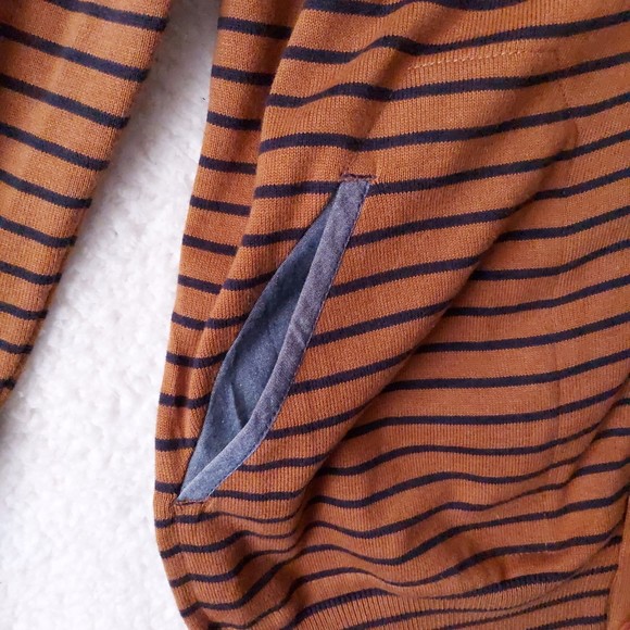 G-Star Raw Correctline Hari Brown and Blue Striped Cardigan NWT Men's Sz L - Picture 8 of 16